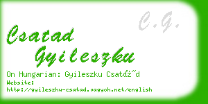 csatad gyileszku business card